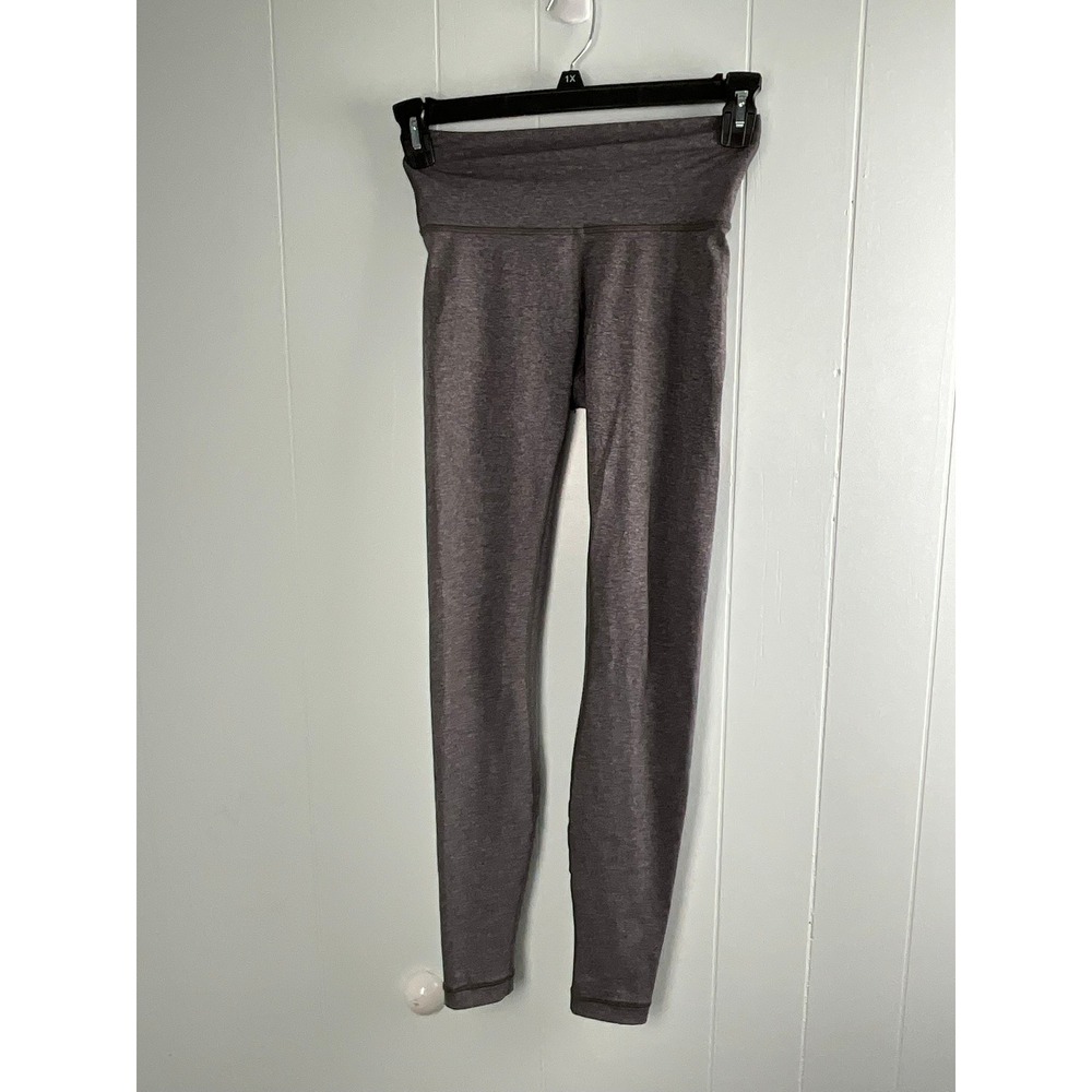 Lululemon Wunder Under High-Rise Tight Heathered‎ Black Gray Size 4 Leggings